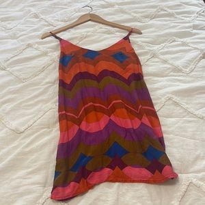 Boutique 70s print PETITE dress. Brand Olivaceous.